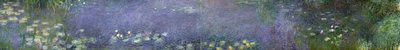 Waterlilies: Manhã, 1914-18 (esquerda, centro esquerda, centro direita e seção direita) de Claude Monet
